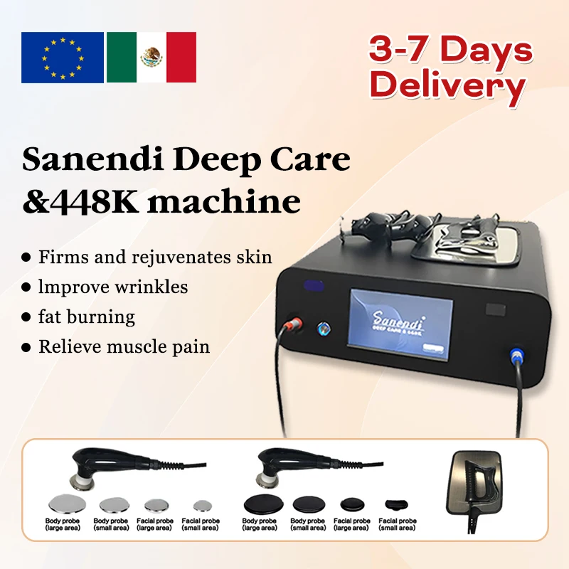 INDIBA 448Khz CAP RES Therapy Tecar Diathermy Radiofrequency Tightening Skin Masajeadores Muscular Massage Warehouse Spot Goods