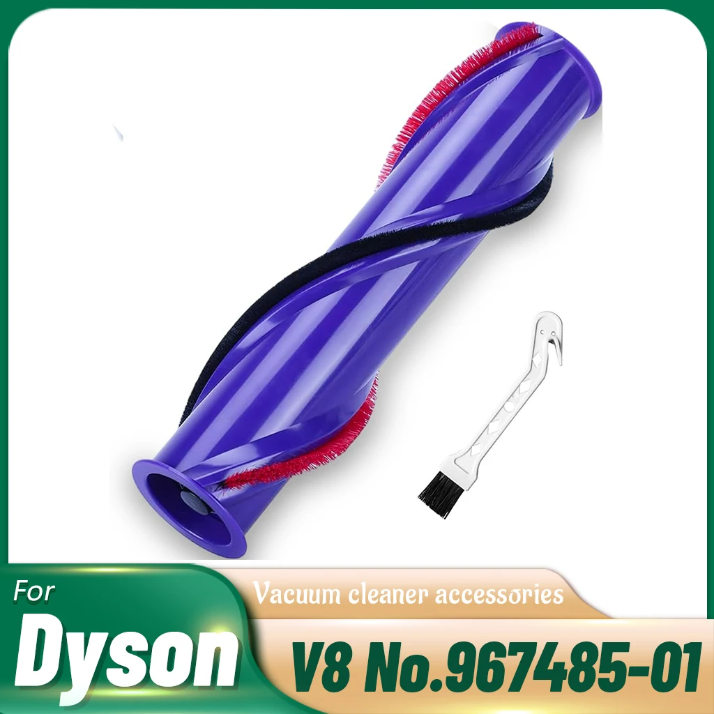 Replacement Brush Roller for Dyson V8 Cordless Vacuum Cleaner Brush Bar Assembly (4 Prong Drives & No Screw)