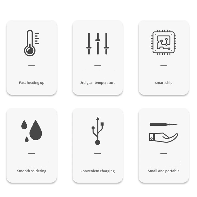 Soldador portátil recargable por USB, 3 velocidades, temperatura ajustable, Mini Kit de soldador eléctrico USB
