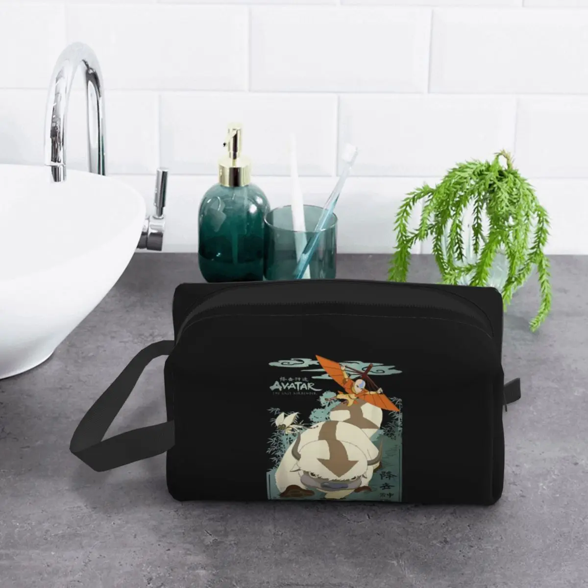 Avatar In Flight Makeup Bag Cosmetic Organizer Storage Dopp Kit Toiletry Cosmetic Bag for Women Beauty Travel Pencil Case