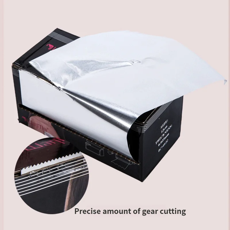 1 لفة صبغ الشعر الألومنيوم القصدير ورقة تصفيف الشعر بيرم القصدير احباط الشعر مسمار الصباغة Blenching هايتينغ صالون أدوات التصميم