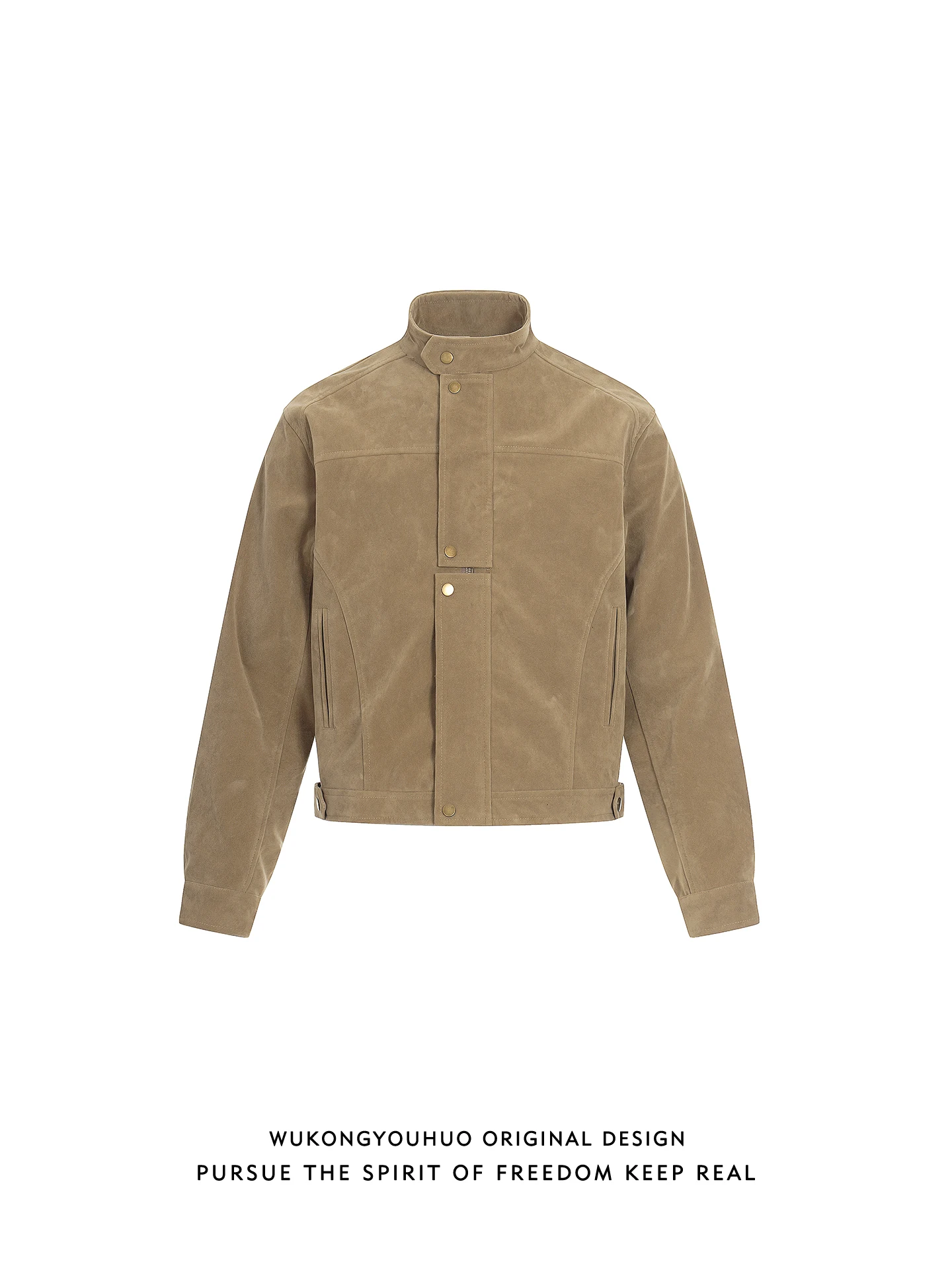 

Куртка-ветровка Ski Jaet для подростков, свободного кроя, с замшевым воротником-стойкой, на молнии, с дизайнерским кроем, цветная