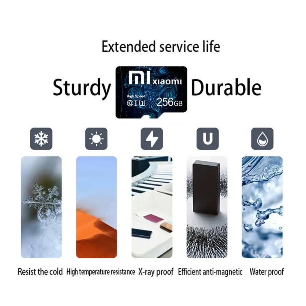 Xiaomi Micro TF SD Card Mini SD Class10 128GB 256GB 512GB High Speed Write Super Compatibility Phone Camera A2 U3 Meomory Card