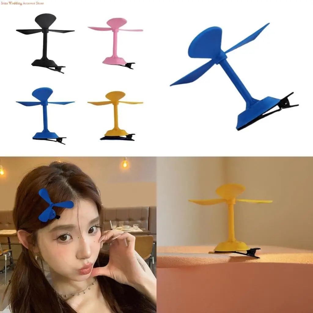 

G92D Windmill Copter Hair Clip Female Girl Lovely Headwear Party Hair Ornament