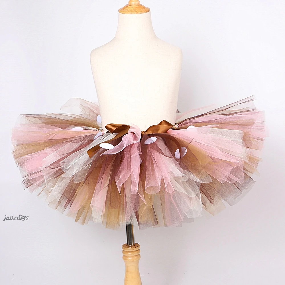 Baby Girls Deer Tutu Skirt Outfit Codplay Kids Christmas Reindeer Costume Toddler Girl New Year Clothes Child Birthday Tutus