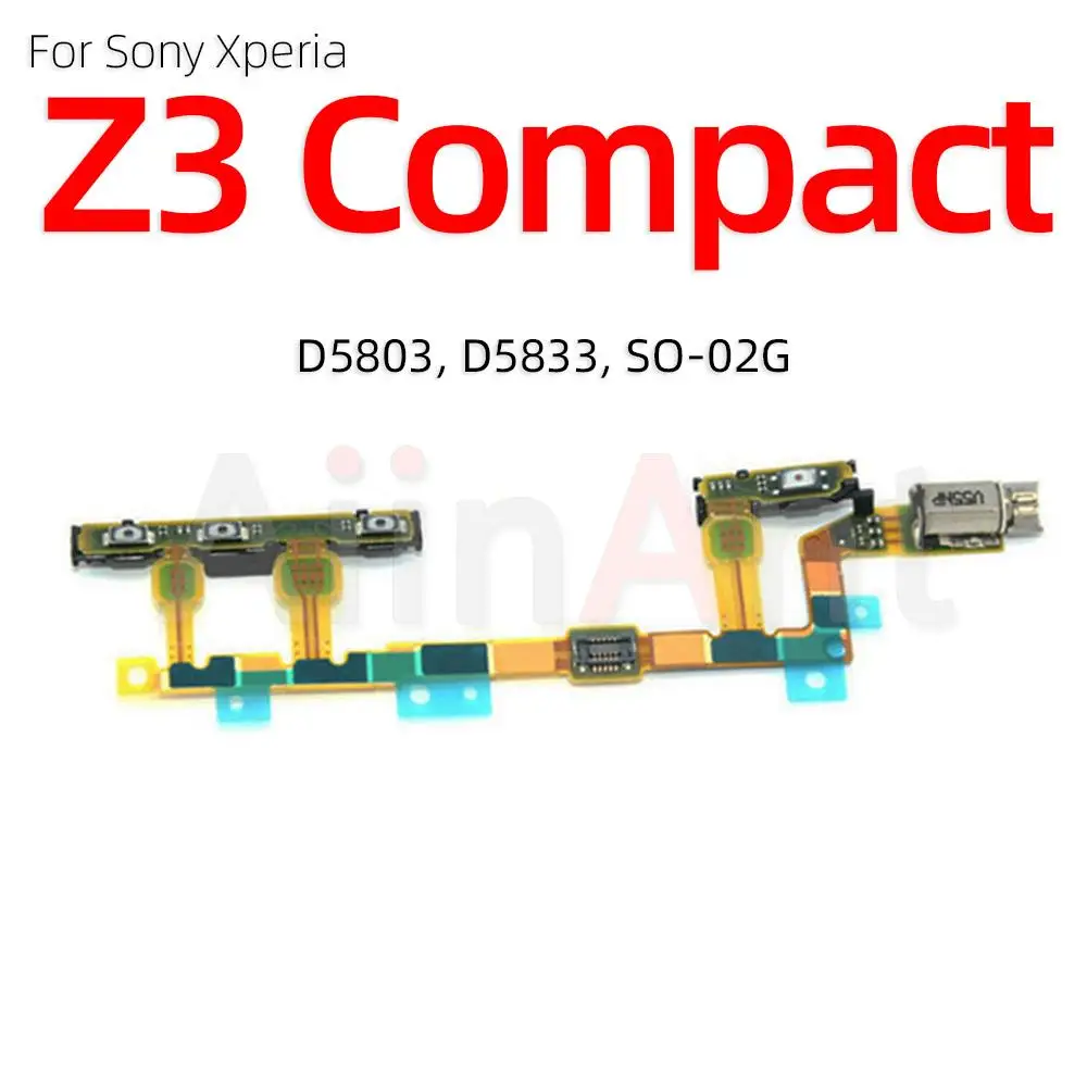 on/off Power Flex For Sony Xperia Z Z1 Z2 Z3 Z4 Z5 Compact Premium Plus L3 L4 M4 M5 Side Key Button Volume Flex Cable