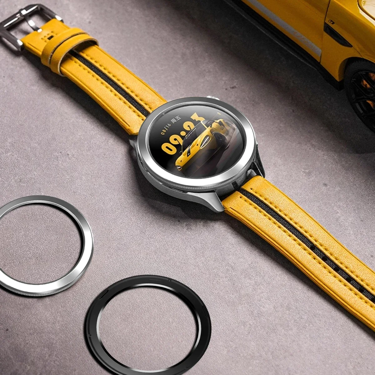 Minimalistyczny bezel na Xiaomi Watch S4/S3 Wygodny plastikowy pierścień ochronny Odporny na zarysowania i zużycie futerał na zegarek