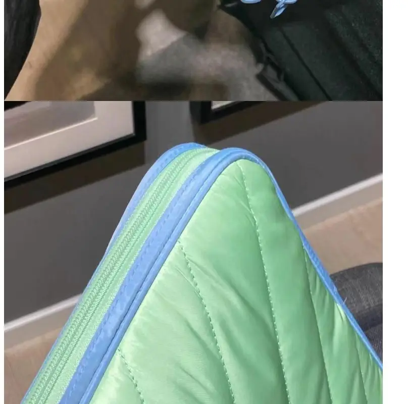 Ins Green حقيبة حمل للكمبيوتر المحمول 15 15.6 16 بوصة ماك بوك اير برو أجهزة الكمبيوتر المحمولة الأكمام دفتر مقاوم للماء حقيبة حاسوب المرأة #4