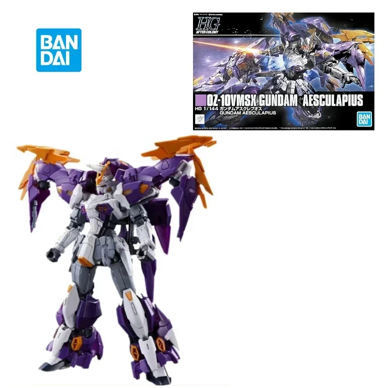 

In Stock Bandai Original Gundam HGAC 1/144 OZ-10VMSX GUNDAM AESCULAPIUS Assembly Anime Action Figure Model Toys Collection Gifts