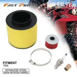 Motorcycle Air Filter Sets Cleaner Intake Sponge For HONDA TRX TRX200 TRX250 TRX300 TRX400 TRX450 200 250 300 400 450 Rubber