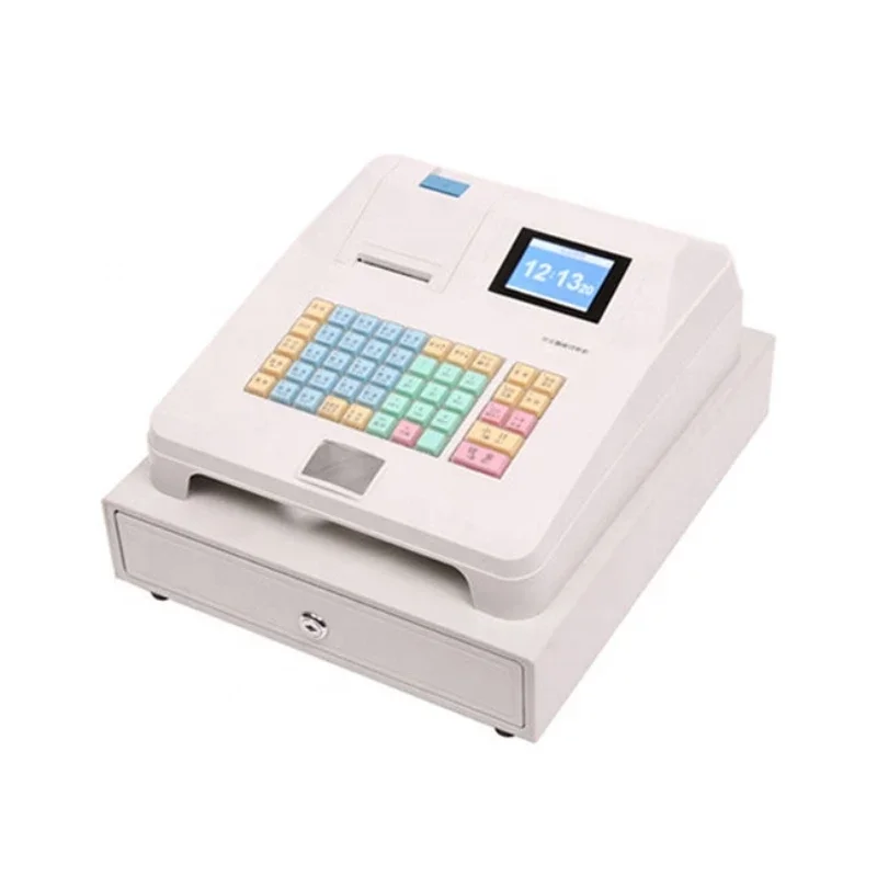 Keys Electronic Cash Register For Shop Register Counter Cashier Machine for Supermarket with Printer