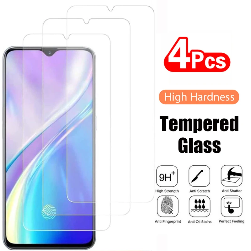 

2/4Pcs HD Tempered Glass For Vivo Y12A Y15A Y03 Y19 Y20A Y20G Y21 Y27S Y100 Y22 Y30G Y31 Y31s Y33 Y35 Screen Protector