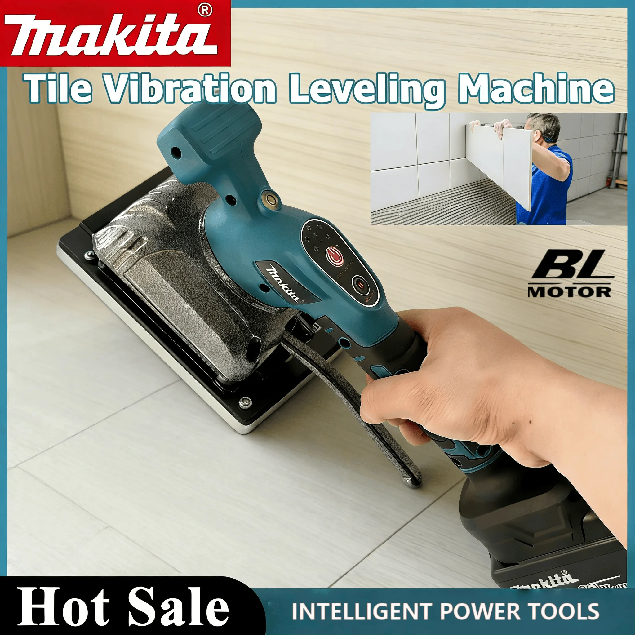 

Вибрационный плиткоукладчик Makita с регулировкой скорости, высокопроизводительный, для укладки настенной и напольной плитки, инструмент для домашнего ремонта