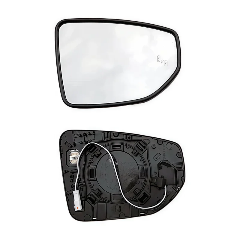 For Lexus ES ES200 ES260 ES300 ES350 2019-2023Mirror White Glass with Heating Blind Spot  Side Mirrors Lens Door Wing Rear View