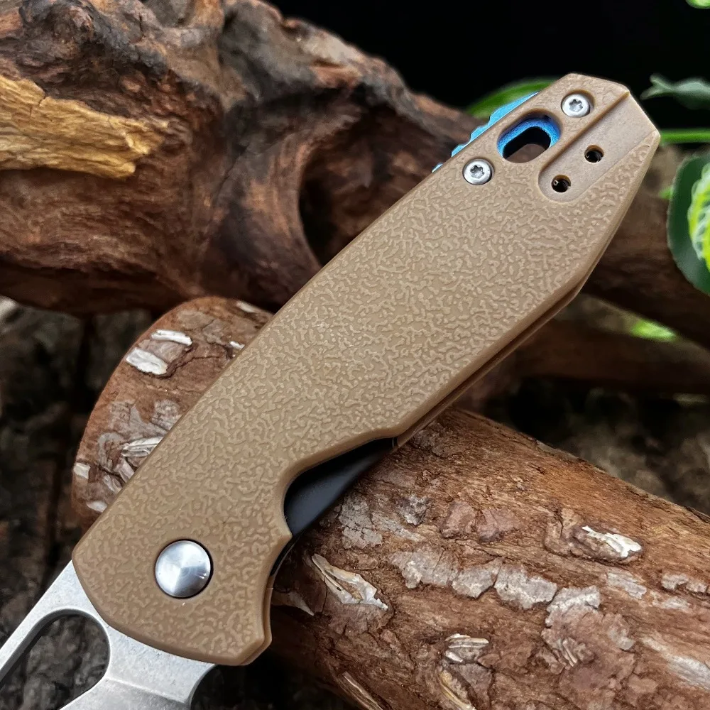 Cuchillo de bolsillo de supervivencia de alta calidad, hoja 8Cr13Mov, mango G10, cuchillos de acampada, cuchillos de autodefensa para exteriores, cuchillo plegable