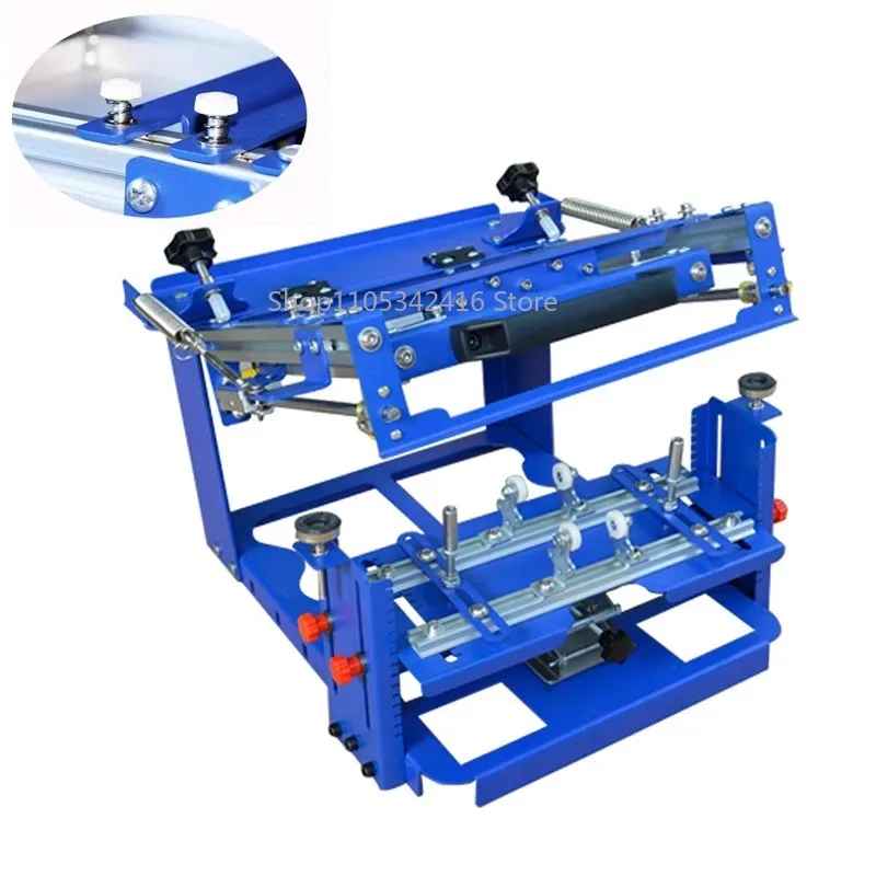 Curved Screen Printing Machine Small Curved Screen Printer for Cylindrical Wine Bottles, Cosmetic Bottles and Insulated Cups