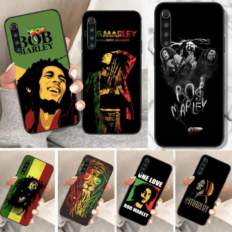 Jamaica Bob Marley Phone Case for Xiaomi Mi 13 12 12S 12T 11T 10T 9T Lite Pro Ultra Poco F3 F4 F5 X4 GT Black Phone Cover Funda