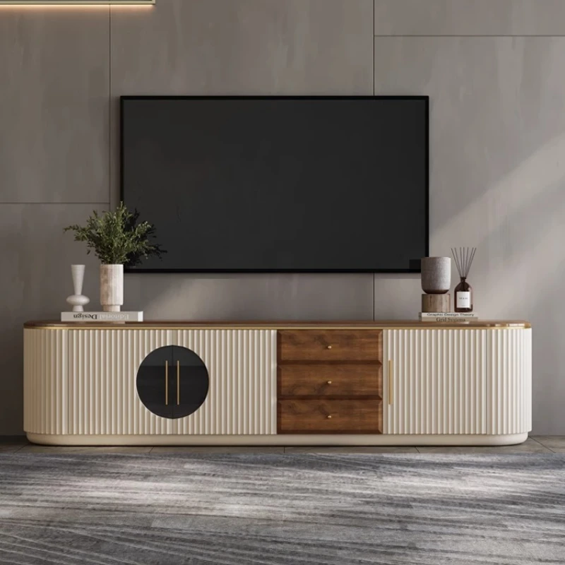 

Solid wood TV cabinet luxury designer living room floor cabinet Storage Television tv stand center tables furniture for home