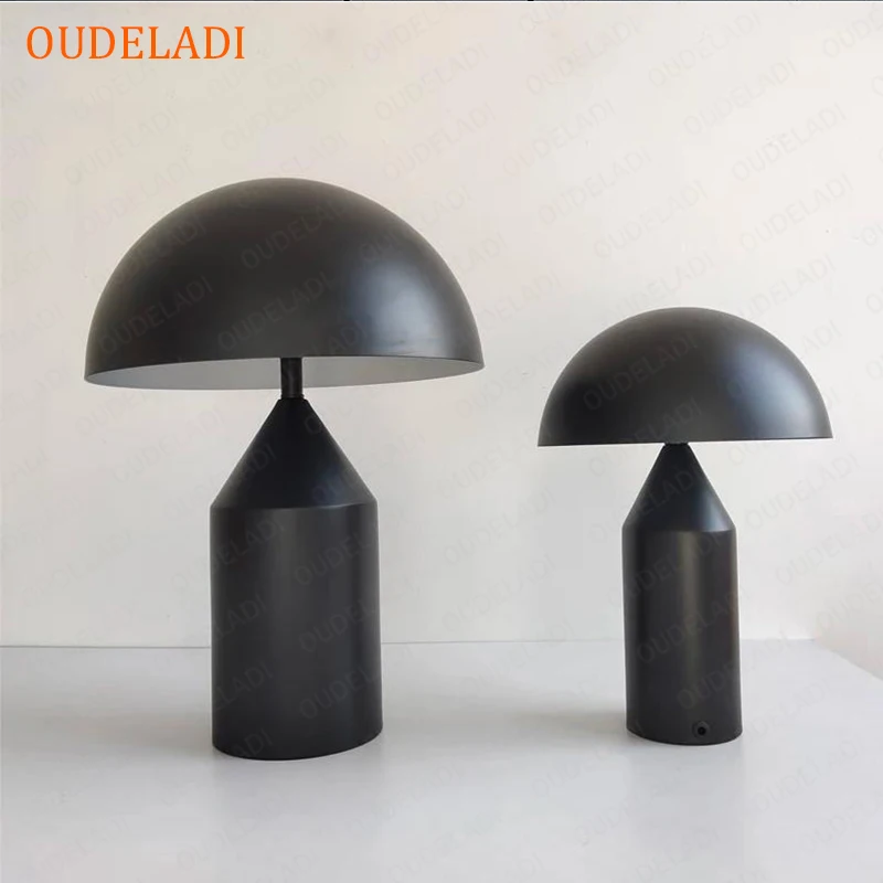 Nordic Iron mushroom Table Lamp Gold Home Decor Living Room Study Bedroom Light G9 Interface desk lamp Stand Bedside Lamp