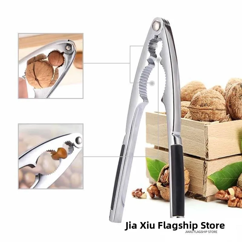 Thickened Stainless Steel Walnut Cutter Whole Nut Hazelnut Peeler Black Cherry Clamp Nutcracker Kitchen Tool for Cooking