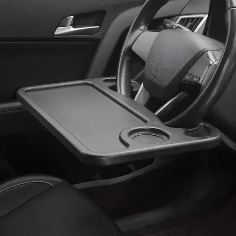 Car Tray Table Computer Desk Mount Stand Eat Work Car Steering Wheel Dining Table Bracket Drink Food Coffee Tray Board