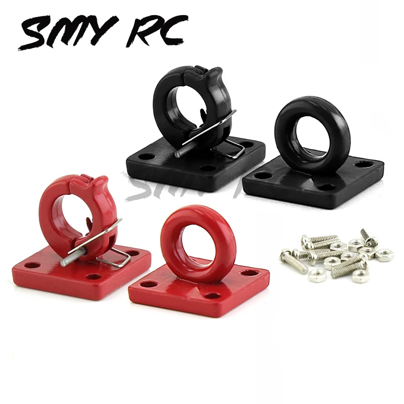 

Metal Trailer Buckle Tow Hooks Trailer Shackles Decoration for 1/10 RC Crawler Car Traxxas TRX4 Axial SCX10 RC4WD D90 Parts