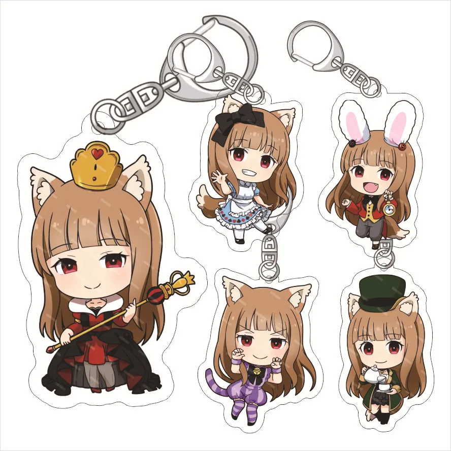 Spice and Wolf: merchant meets the wise wolf Acrylic Key Ring Holo (Pajama) (Anime Toy) About 6cm About Pendant for Gifts