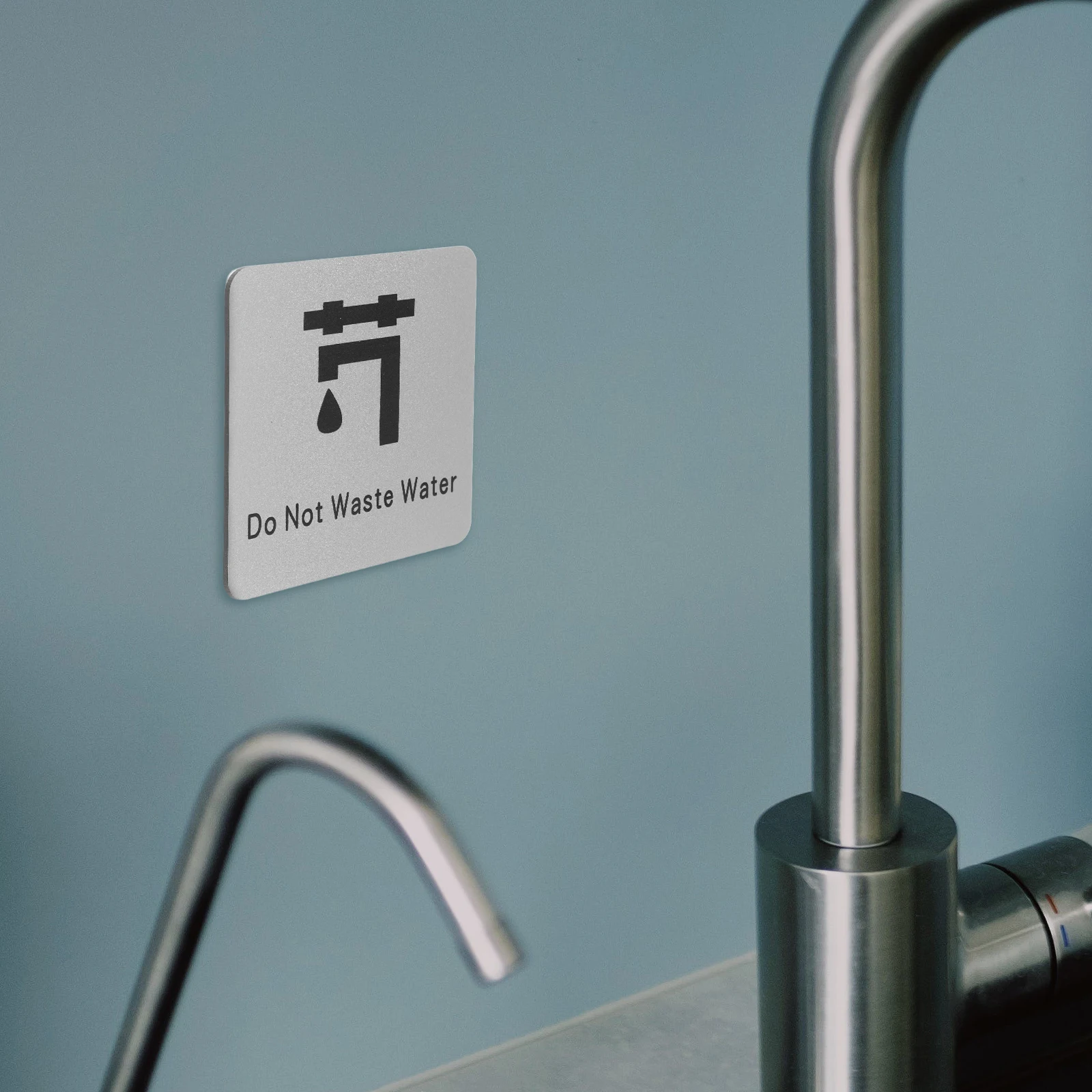 

Save Water Sign Bathroom Wall Decor Stop Wasting Water Warning Sticker Self-Adhesive Reminder Notice For Home School