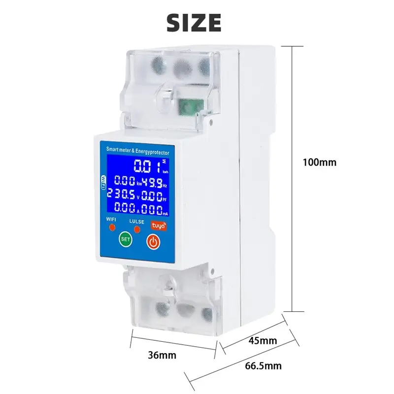 قاطع الدائرة الكهروضوئية APPLIA-Wifi 80A مع الجهد الزائد/تحت التيار الزائد وحماية التسرب والحماية الحرارية #6