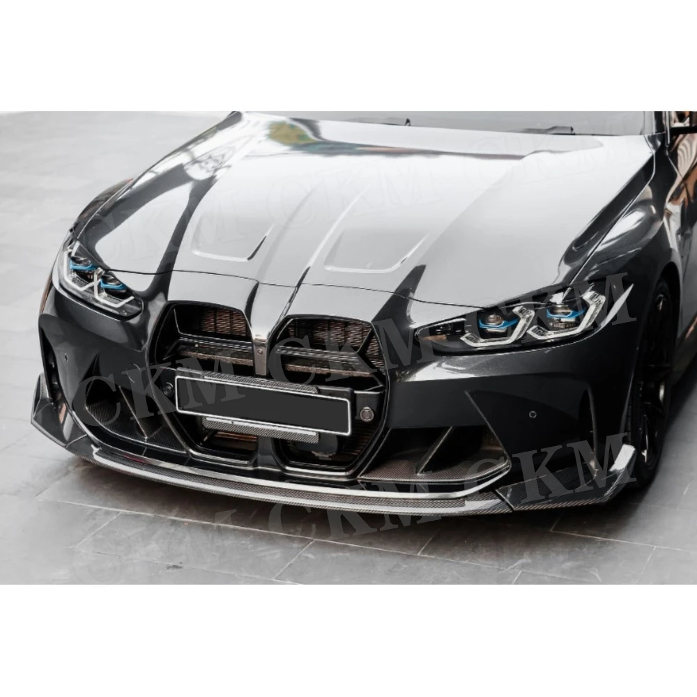 

Автомобильный передний бампер, спойлер на подбородок, ABS, глянцевый черный, удлинитель бампера, аксессуары в стиле C для BMW G80 M3 G82 G83 M4 21 + комплекты кузова