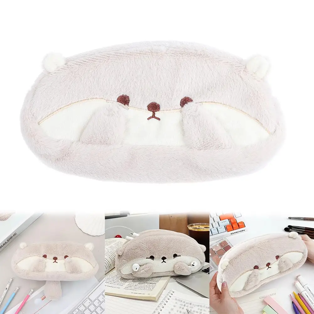 Multi-function Pen Bag Otter Penguin Large Capacity Pencil Case Pen Box Student