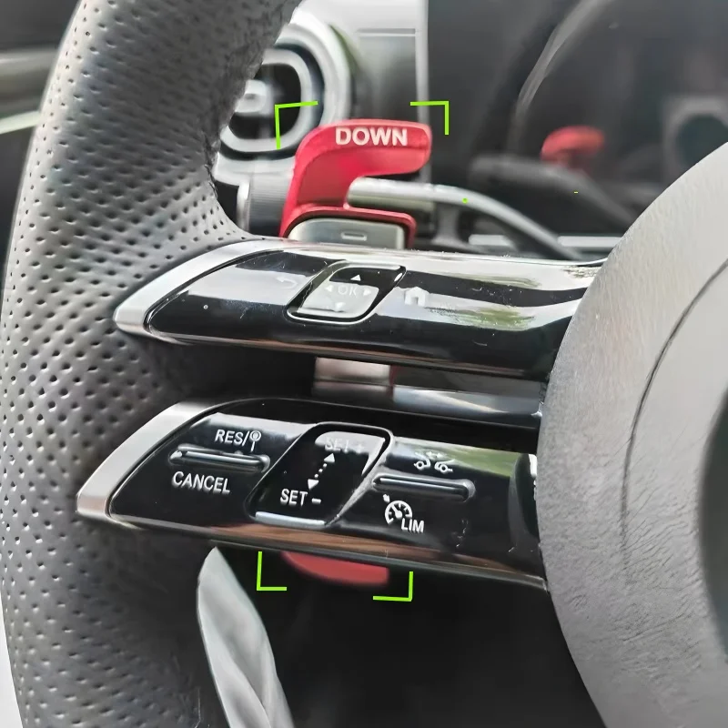 

Внутренние наклейки для Mercedes-Benz W206 CX254 GLC W223 S W214 E V295 EQE EQS CLE 2022-2025, автомобильные лопасти переключения передач на руле