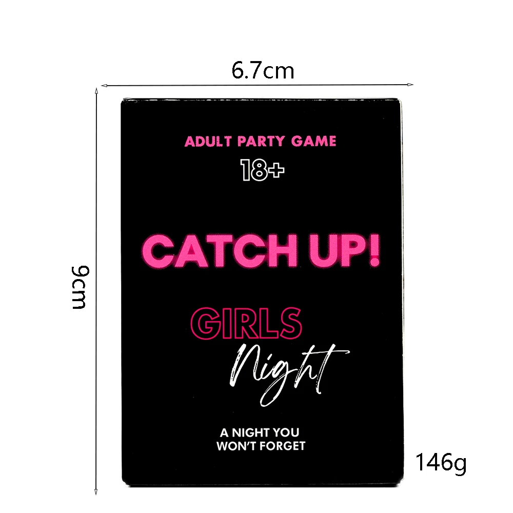 Catch Up! Card Game Girls Night 18+ Party Game Spicy Thought Provoking Conversation Starters for Fun Girls Nights Party