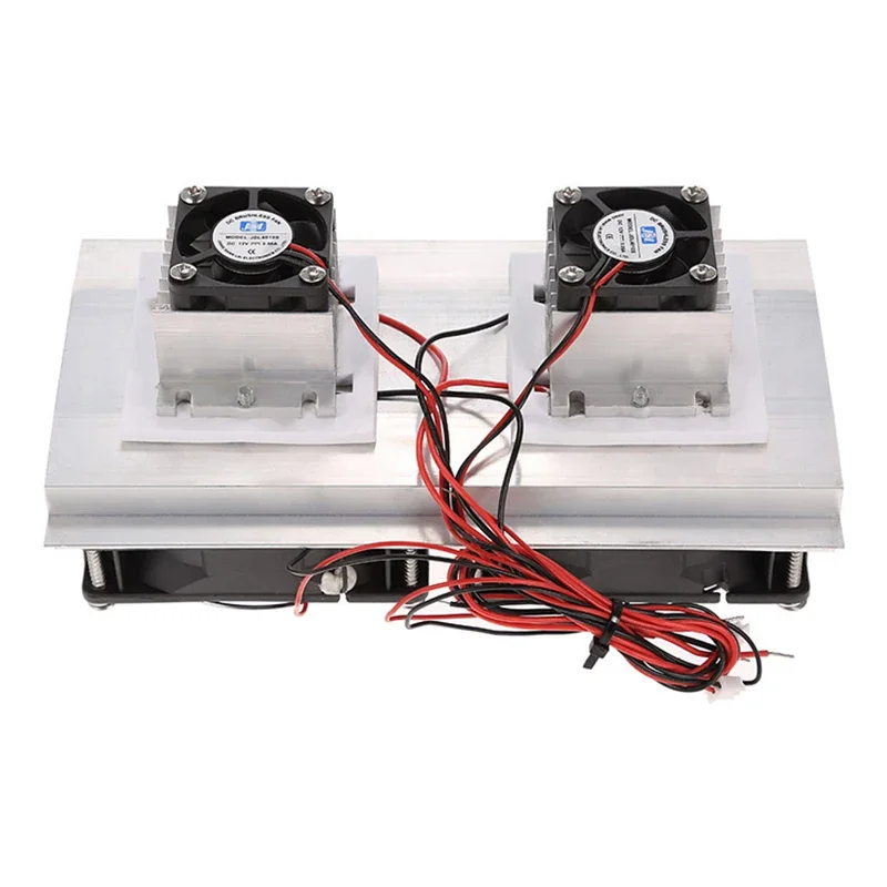 200x115x8.5mm 120W Thermoelectric Peltier Refrigeration Semiconductor Cooling System Kit Double Fan Radiator air conditioner