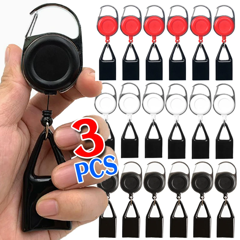 1/3PCS Retractable Lighter Holder Keychain Set Multicolor Anti-Loss Lighter Holder Keychain Kit with Clip Classic Lighter Cover