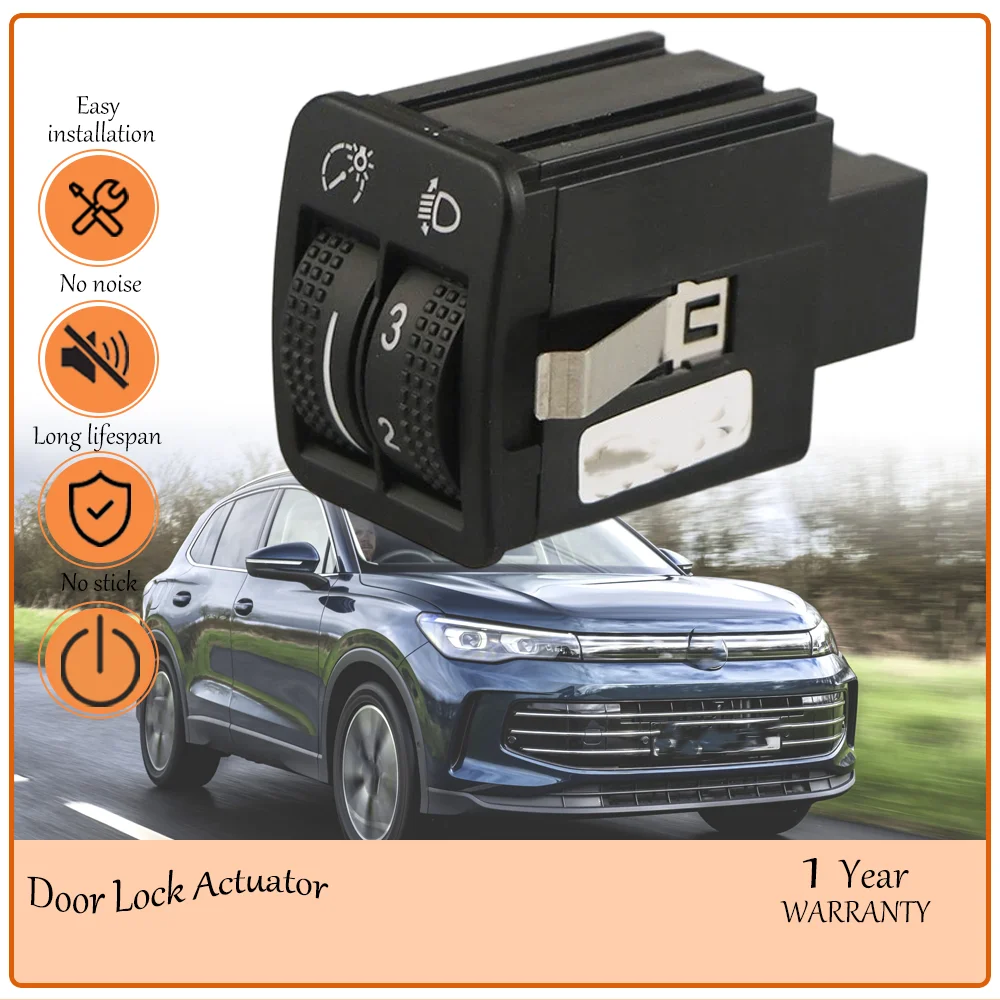 

Stable Performance Headlight Height Adjustment & Brightness Dimmer Switch Fit VW Tiguan,oem 5ND941333A 5N0941333A Light Switch