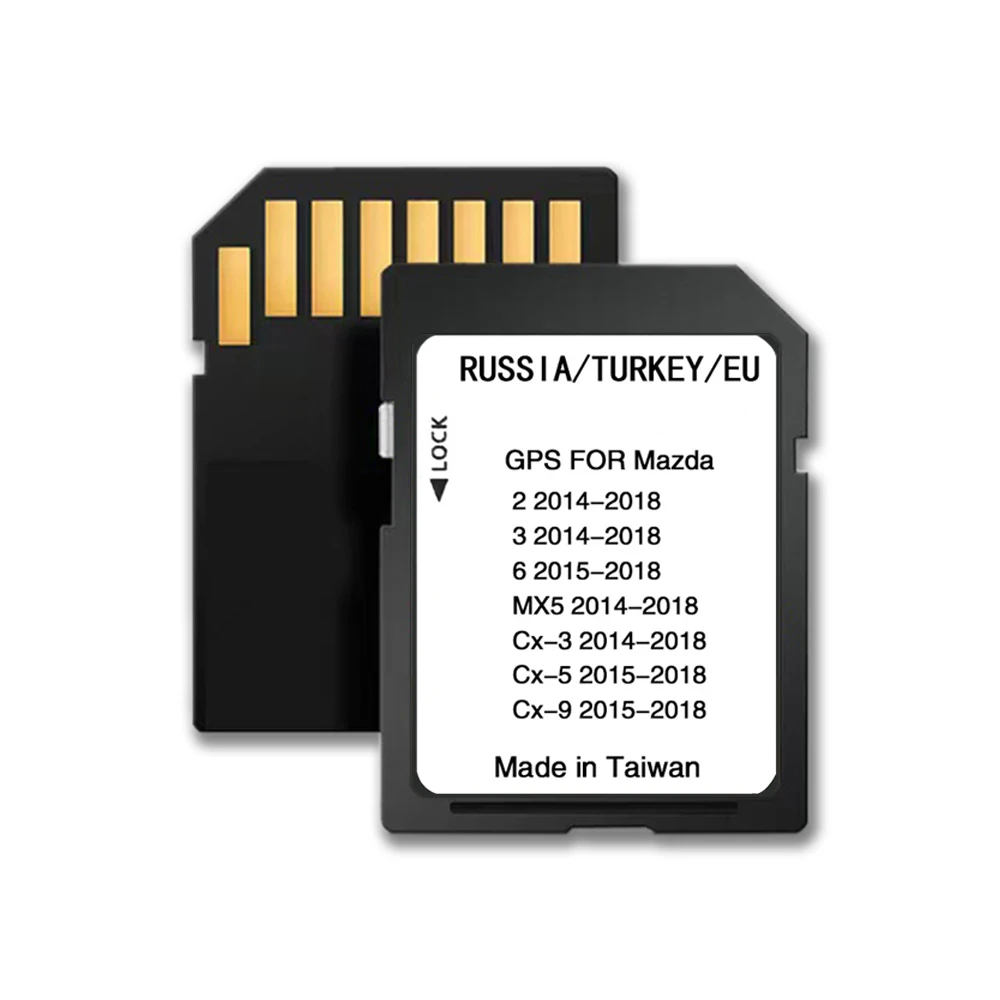 لمازدا 2/3/6/CX3/CX5/CX9/MX5 Car Sat Navi 16GB GPS تحديث خرائط البيانات الجديدة 2024 نسخة خرائط الاتحاد الأوروبي الملاحة بطاقة SD