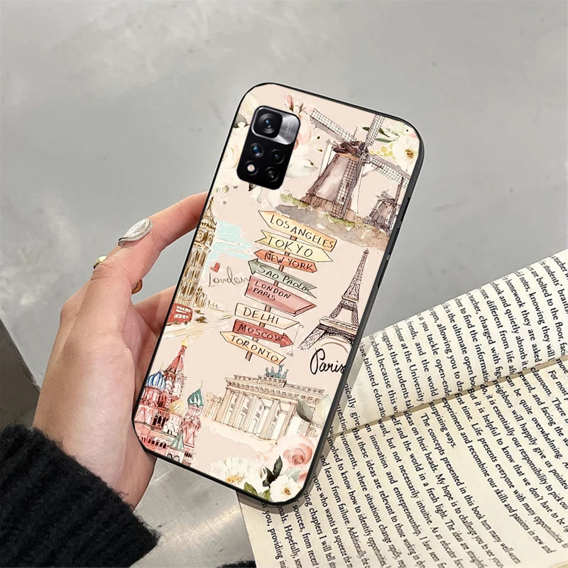 Travel New York London Phone Case For Xiaomi Redmi note 13 12 Pro 11S 11 10 Pro 10S 12S Redmi 13 10 13C