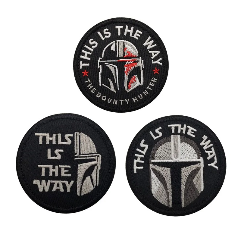 Star Wars Patch Mandalorian ricamo adesivi in tessuto Patch per abbigliamento ferro su toppe vestiti per la decorazione dell\'indumento fai da te