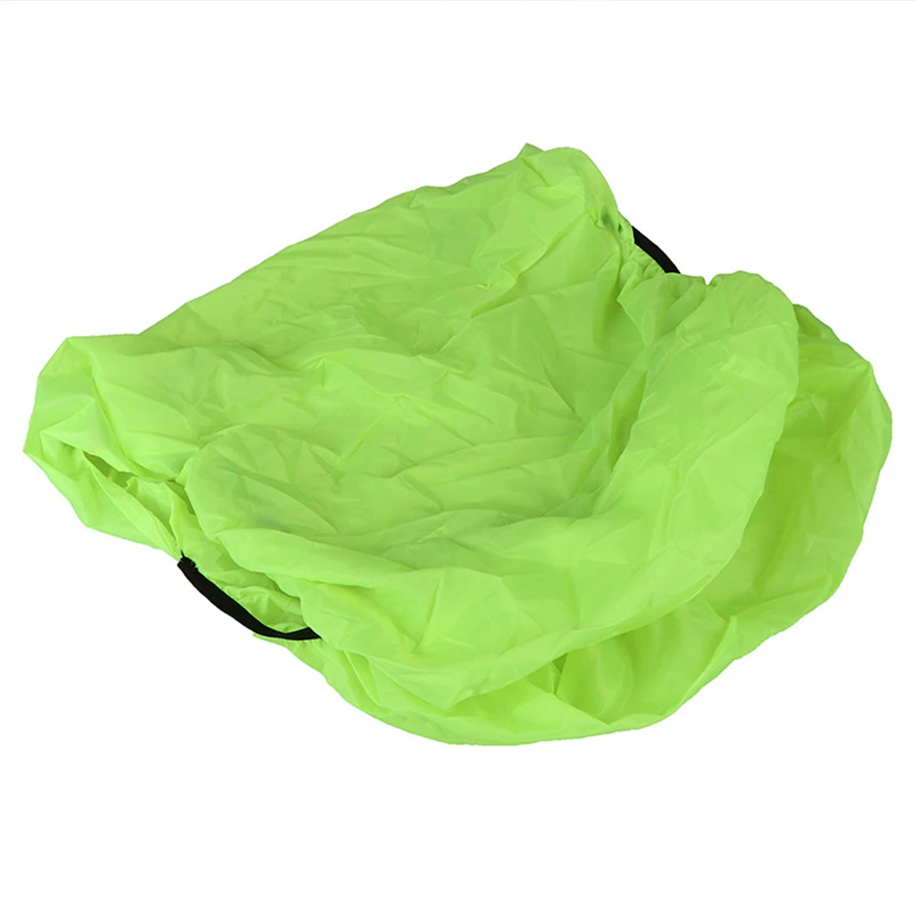 

Fluorescent Green 22 Inches Bicycle Rain Cover Elastic Waterproof Foldable Windproof Bike Cover For Luggage Bag Rear Shelf Light