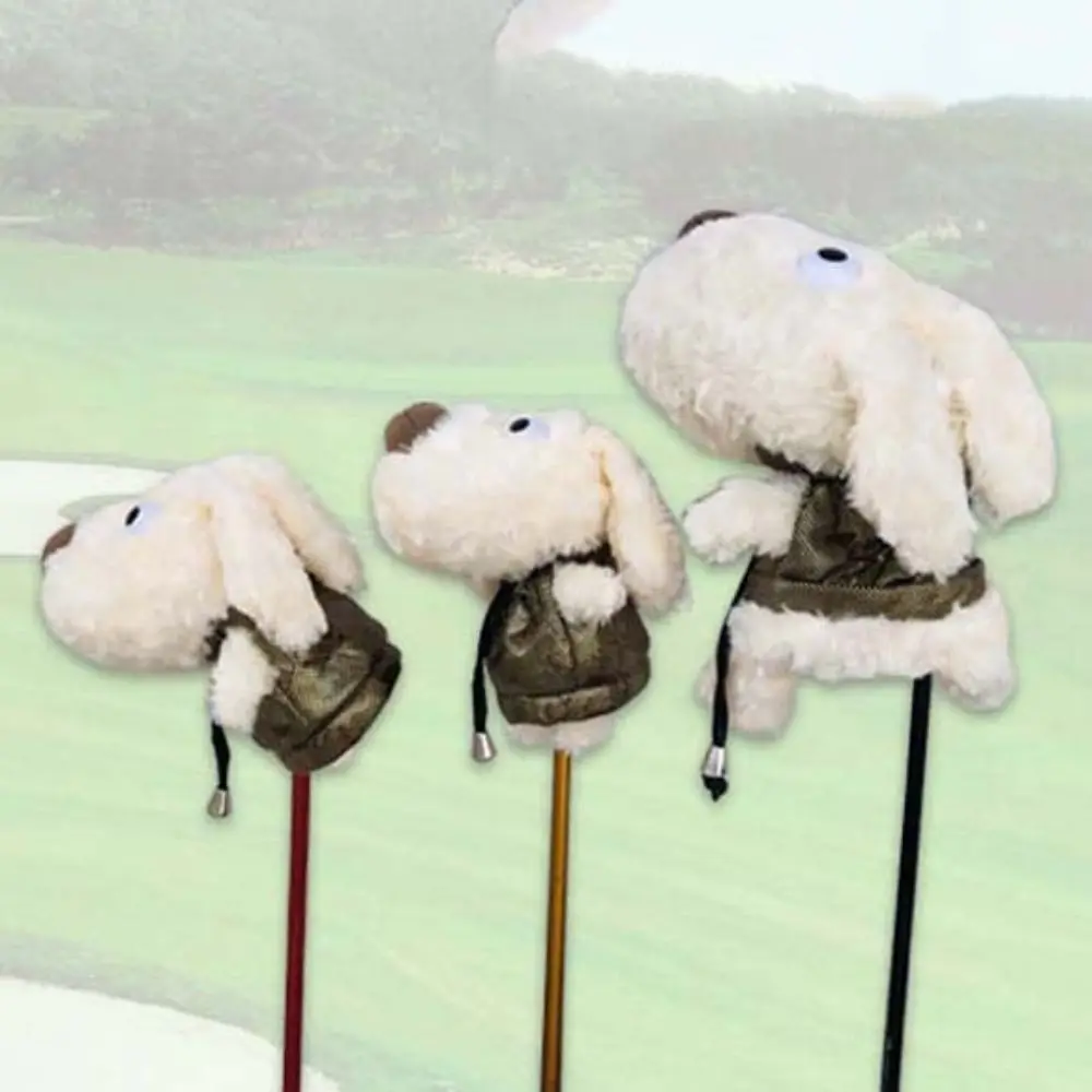

Head Protector Golf Putter Cover Mallet Putter Dog Golf Cover Plush Headcover Golf Headcovers Golf Head Cover