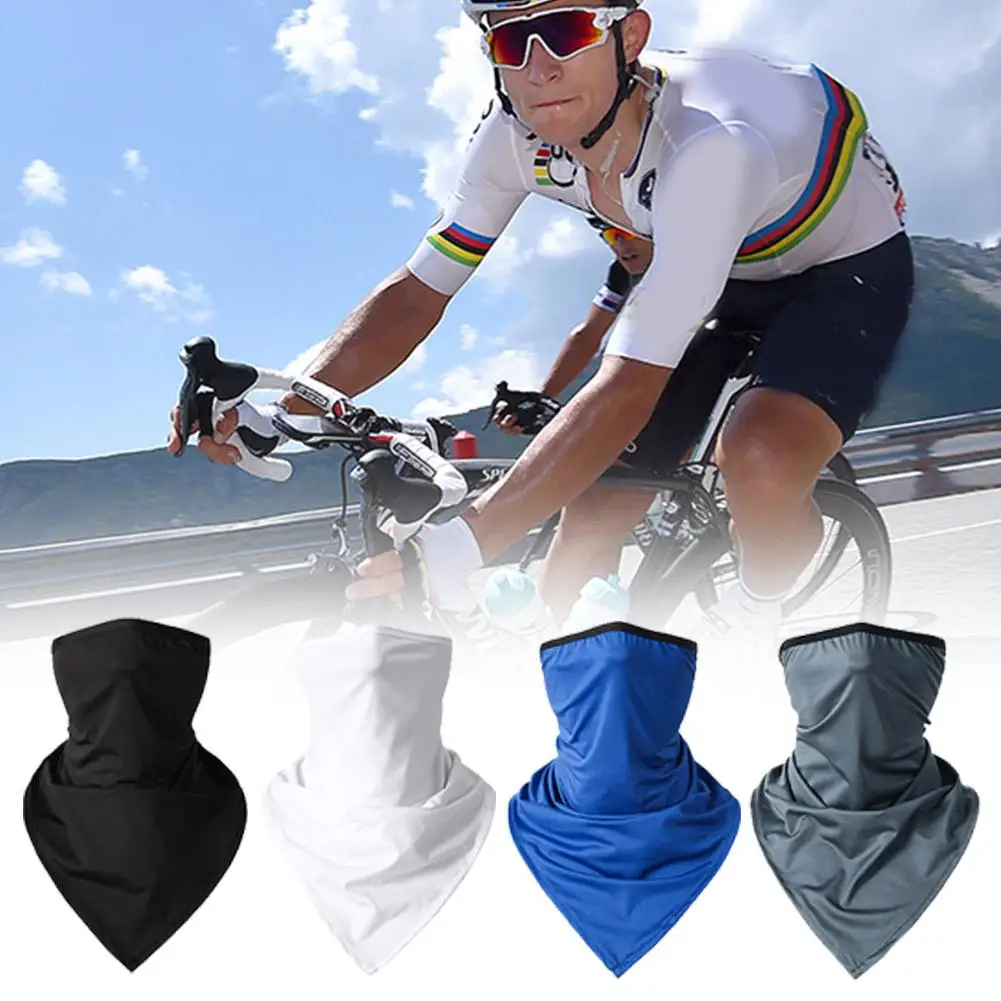 Bandana esportiva para homens e mulheres, máscaras faciais, caça, caminhadas, resfriamento, respirável, orelha suspensa, lenços protetor solar, lenço de bicicleta de verão