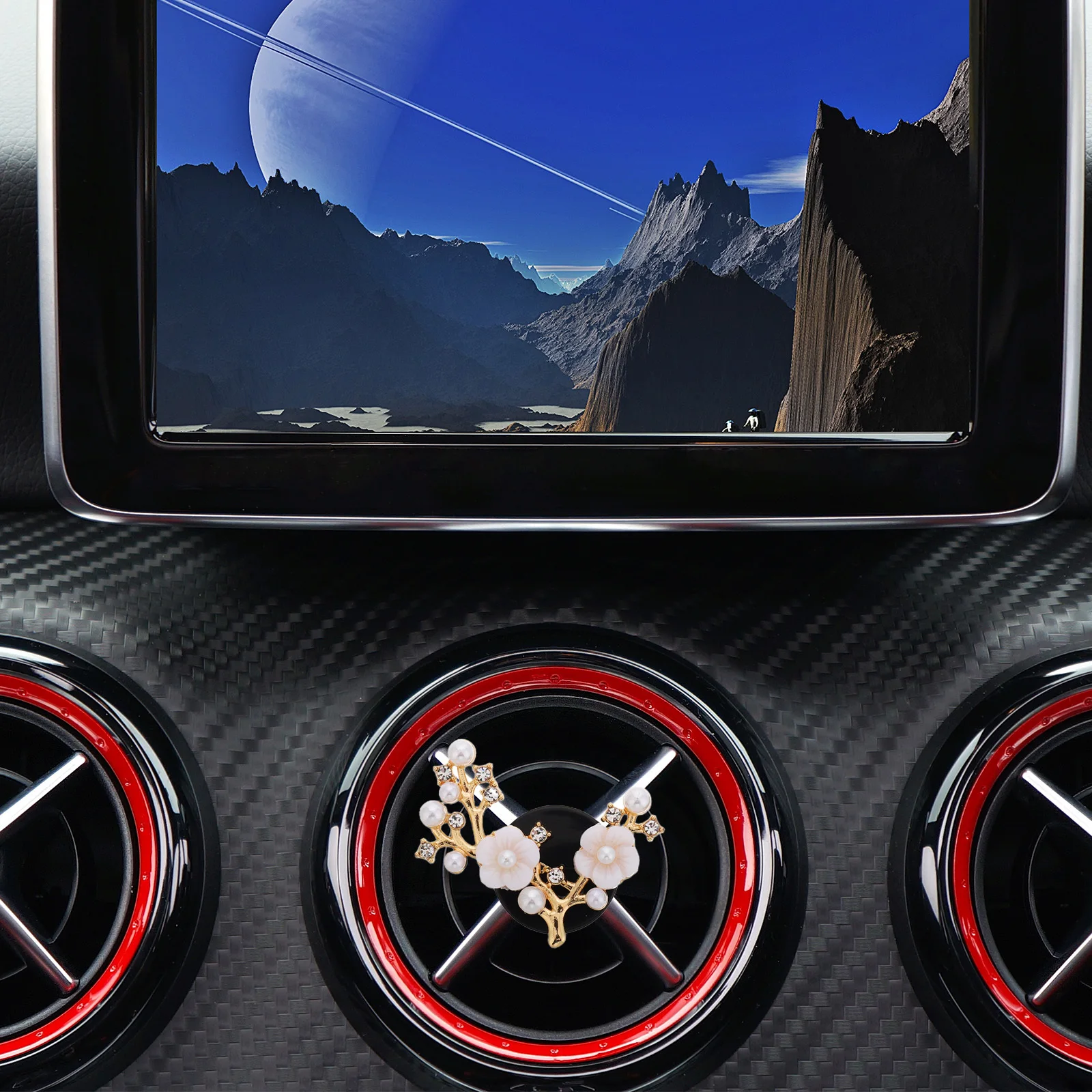 

Cute Daisy Flower Car Vent Clips Air Conditioning Outlet Decoration Automotive Interior Flower Accessories Car Air Vent Clip