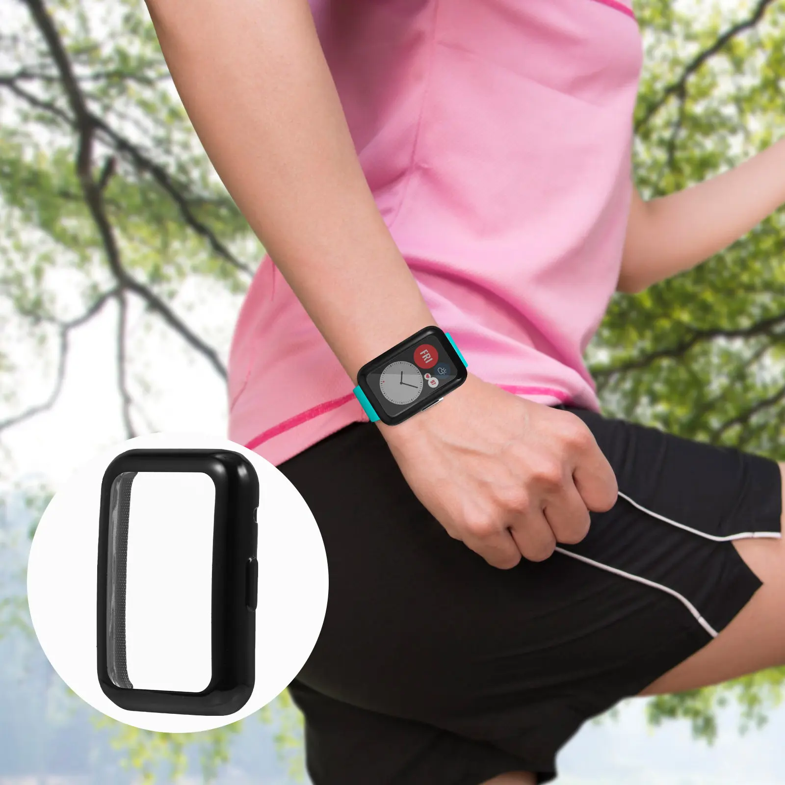 

Защитный чехол для часов из ТПУ, 2 шт., с полным покрытием, элегантный, легкий, устойчивый к царапинам, устойчивый к падениям, модный аксессуар для умных часов