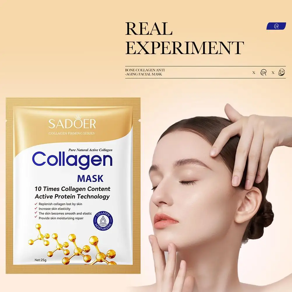 Collagen Facial Masks Smooth Skin Improve Drying Care Waterreplenishment KoreanCosmetics Beauty Cosmetics Repair Skin