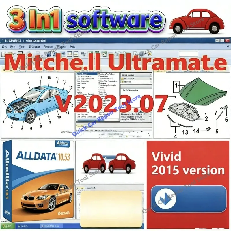 2026 Mitche/ll Ultramate 2023.07 Complete Advanced Estimating System + HAYNES PRO Vivid 2015 Automotive Workshop + Alldata 10.53