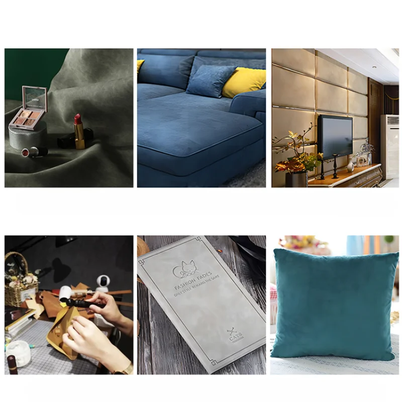 Matte Leather Fabric By The Meter for Sofa Covers Pillowcases Sewing Fashion Waterproof Wear-resistant Textile Soft Anti-wrinkle