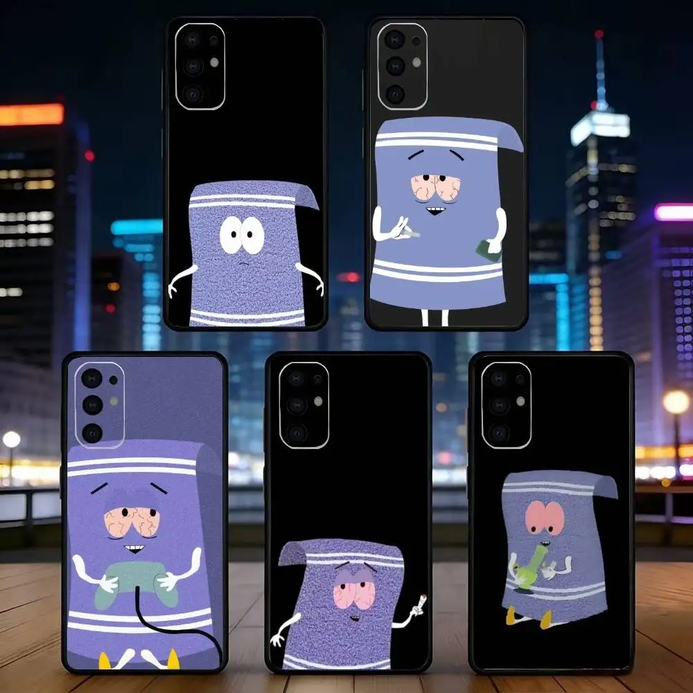 

S-South Park T-Towelie Phone Case Black Silicone Soft For Samsung S25,S24,S21,S22,S23,S30,Ultra,S20,Plus,Fe,Lite