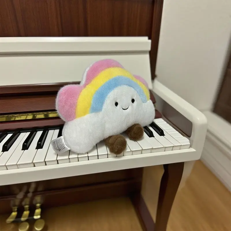 21*26 سنتيمتر أفخم سحابة قوس قزح اللعب Kawaii الملونة الأبيض محشوة أفخم ألعاب كرتونية للبنين بنات هدايا عيد الميلاد عيد الميلاد