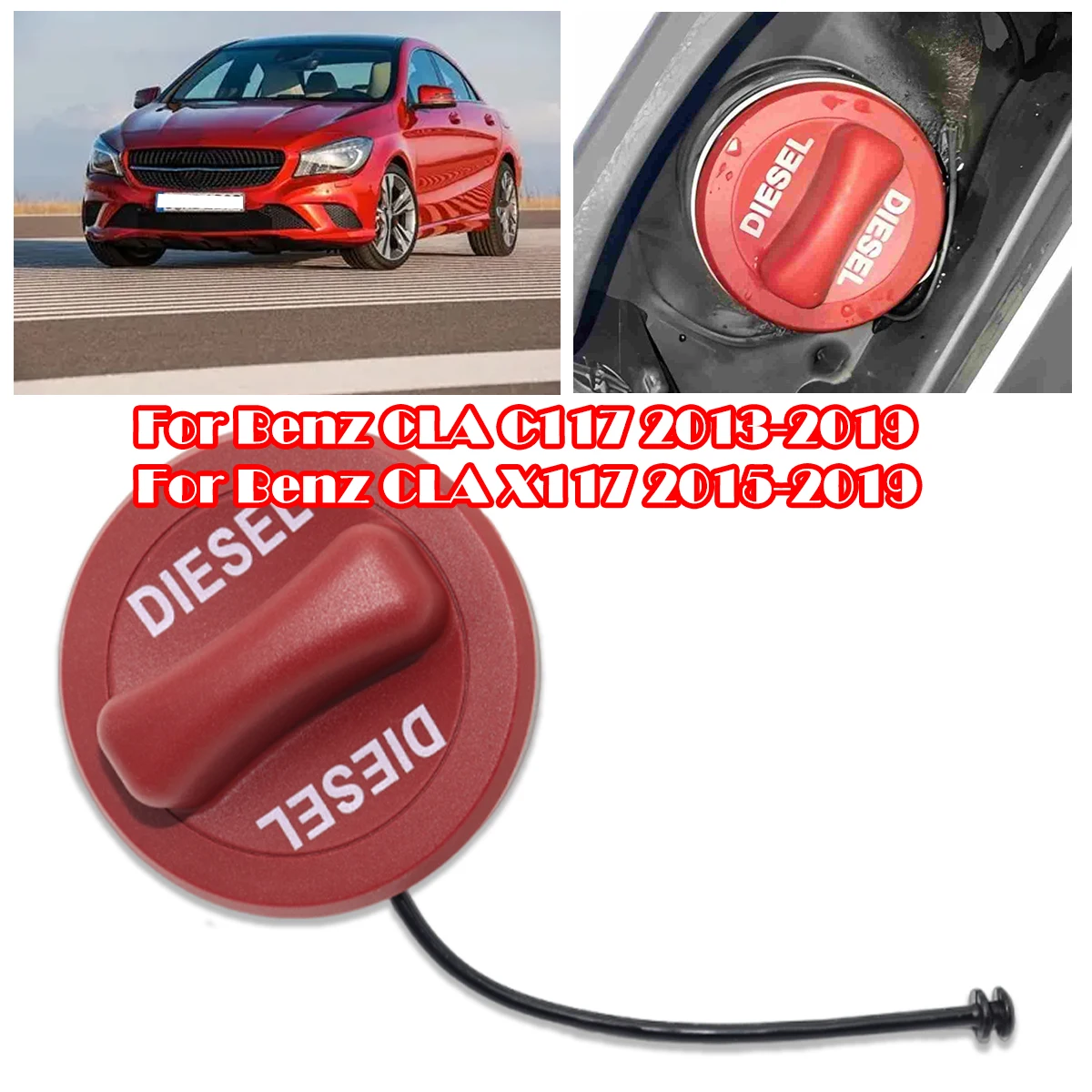

For Benz C-Class T-Model S205 2014-2021 Car Diesel Fuel Tank Filler Cap Cover A2224700005 A2224700105 A2224700205 A2224700305